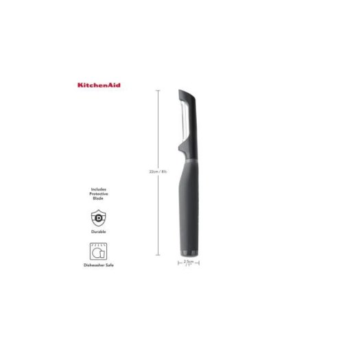 Овочечистка вертикальна KitchenAid Coreline, 22см, сіра (KAS112OHCGG)