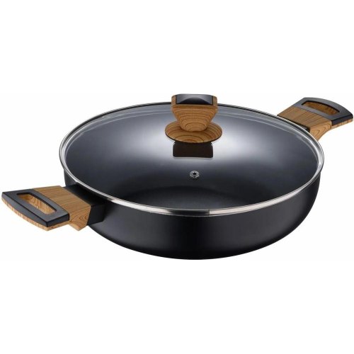 Сотейник Bergner Earth black, 28см, з кришкою (BG-32038-BK)