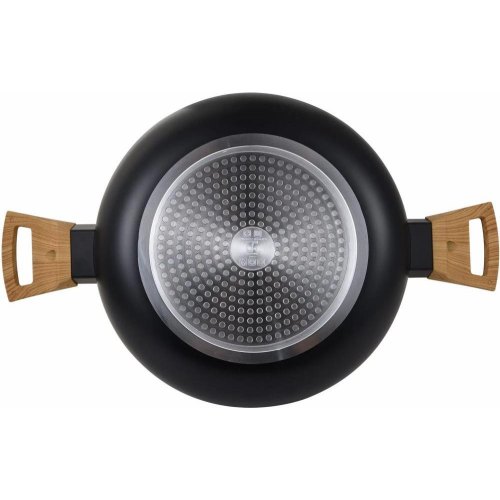 Сотейник Bergner Earth black, 28см, з кришкою (BG-32038-BK)