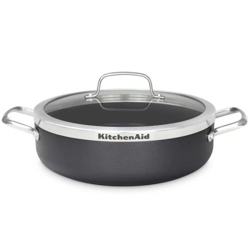 Сотейник KitchenAid Aluline, 28см, 4.2л, з кришкою, керамічне покриття (CW001978-002)