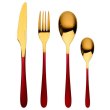 Набір столових приборів Bergner Lisboa red, 16 предметів (BG-45148-RD)