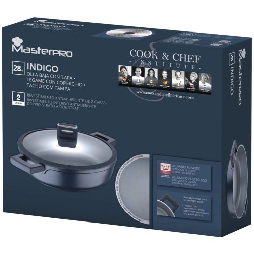 Сотейник MasterPro Indigo, 28см, 4.2л (BGMP-7981)