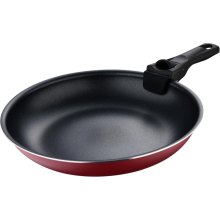 Набір сковорідок Bergner Click & cook, 22/26см, зі знімною ручкою, червоний (BG-31605-RD)