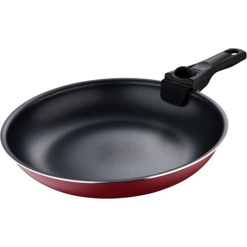 Набір сковорідок Bergner Click & cook, 22/26см, зі знімною ручкою, червоний (BG-31605-RD)