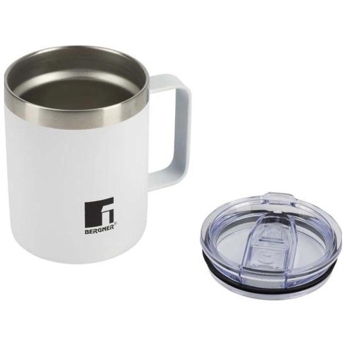 Термокухоль Bergner Coffee & tea lovers, 350мл (BG-37788-WH)
