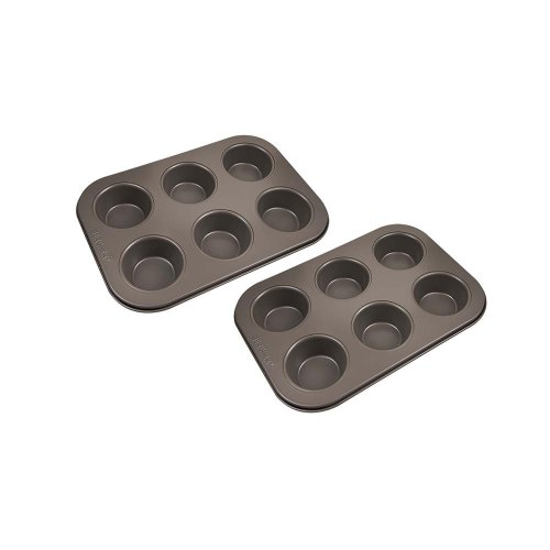Набір форм для випічки мафінів Bergner Bakeware lovers, 2 предмети (BG-37197-CO)