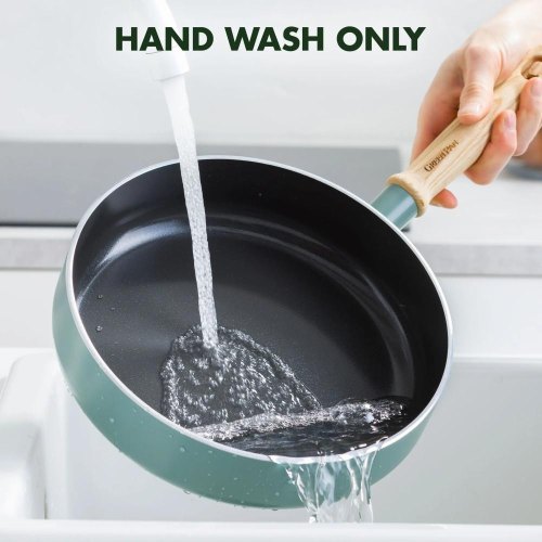 Сотейник GreenPan Mayflower, 24см, 2.6л, з кришкою, керамічне покриття, небесно-блакитний (CC001682-001)