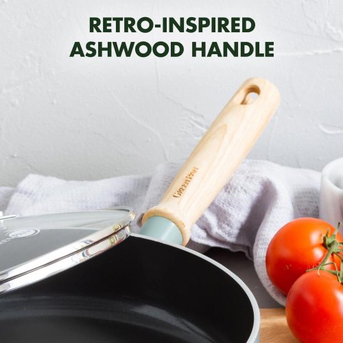 Сотейник GreenPan Mayflower, 24см, 2.6л, з кришкою, керамічне покриття, небесно-блакитний (CC001682-001)