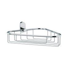 Полиця-сітка для ванної кімнати KELA Lucido, кутова, 28.5х22.5см, срібляста (22688)