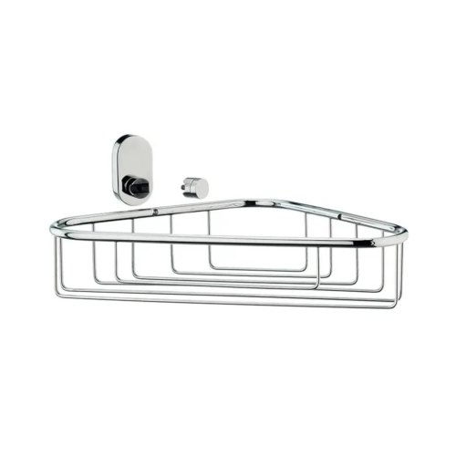 Полиця-сітка для ванної кімнати KELA Lucido, кутова, 28.5х22.5см, срібляста (22688)