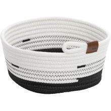 Кошик KELA Hedda, 25х12см, біло-чорний (24457)