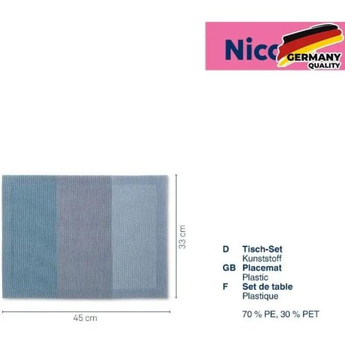 Килимок сервірувальний KELA Nica, 45х33см, темно-синій (12827)