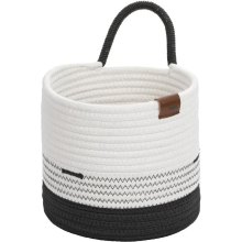 Кошик KELA Hedda, 20х19см, біло-чорний (24455)