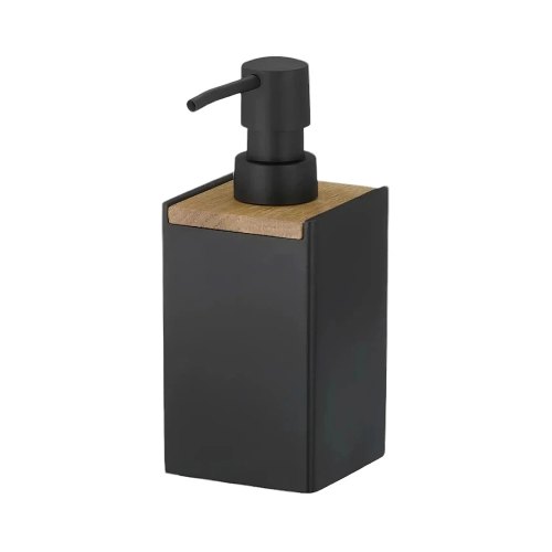 Дозатор для рідкого мила KELA Cube, 300мл, чорний (23689)