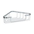 Полиця-сітка для ванної кімнати KELA Brass, кутова, 24.5х18.5см, срібляста (21916)