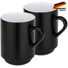 Набір чашок KELA Mattia, 300мл, 2шт, чорний (12756)