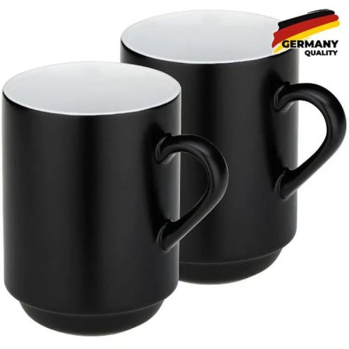 Набір чашок KELA Mattia, 300мл, 2шт, чорний (12756)