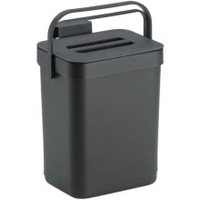 Відро для органічних відходів KELA Paulo, 2.3л, темно-сіре (12138)