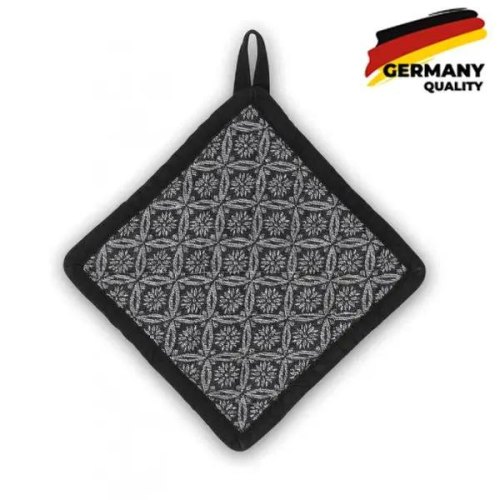 Прихватка KELA Gianna, 20x20см, чорно-біла з візерунком (12780)