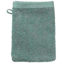 Рушник-рукавичка махрова для обличчя KELA Ladessa, 15х21см, зелений нефрит (23296)