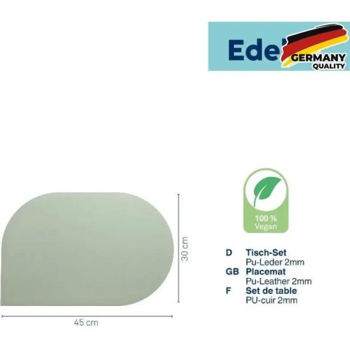 Килимок сервірувальний KELA Edel, 45х30см, димчасто-зелений (12658)