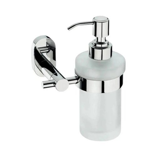 Дозатор для рідкого мила настінний KELA Lucido, 250мл, сріблястий (22695)