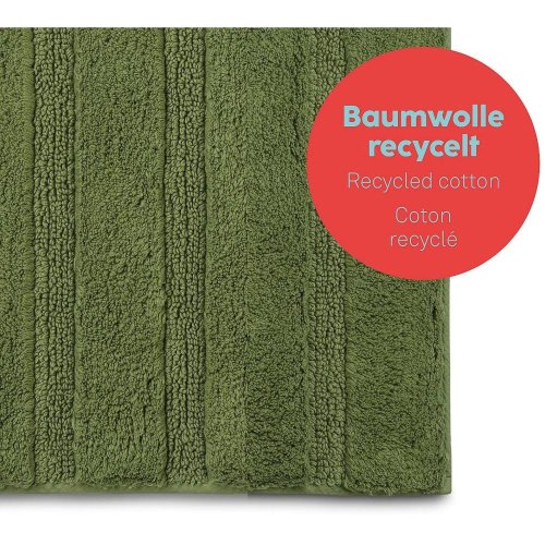 Килимок для ванної KELA Megan, 65х55см, зелений мох (24704)