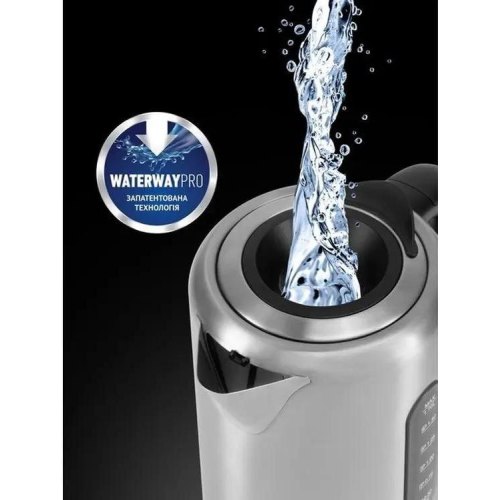 Електрочайник POLARIS PWK 17101CA Water Way Pro, сталевий (24229)