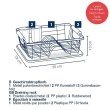 Підставка для сушки посуду KELA Rica, з ручками, 35х28см (11713)