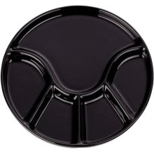 Тарілка для фондю KELA Anneli, 21.5х2см, кераміка, чорна (67404)