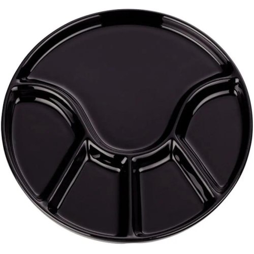 Тарілка для фондю KELA Anneli, 21.5х2см, кераміка, чорна (67404)