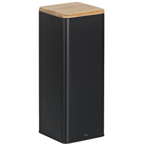 Ємність для зберігання сипучих KELA Kiril, 11.5х11.5х28.5см, 3л, чорна (17890)