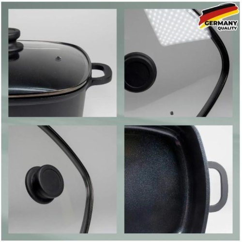 Сотейник KELA Atura, 28х28см, 6л, з кришкою (15166)