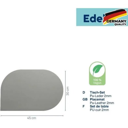 Килимок сервірувальний KELA Edel, 45х30см, світло-сірий (12663)