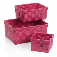 Набір кошиків KELA Neo, 3шт, малиново-червона (24481)