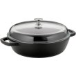 Сотейник KELA Calido, 28см, 3.8л, з кришкою, чавун, чорний (12466)