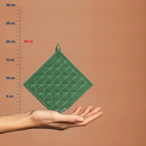 Прихватка KELA Cora, 20x20см, зелена в смужку (12820)