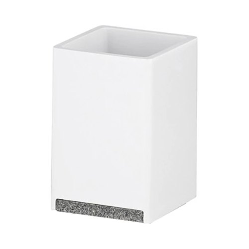 Склянка для зубних щіток KELA Cube, біла (23692)