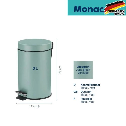 Відро для сміття KELA Monaco, 3л, зелений нефрит (24287)