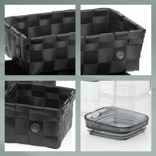 Набір кошиків KELA Neo, 3шт, чорна (24485)