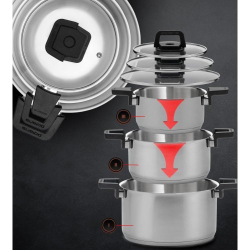 Набір посуду POLARIS Fold&Keep-6S, 6 предмети (018551)