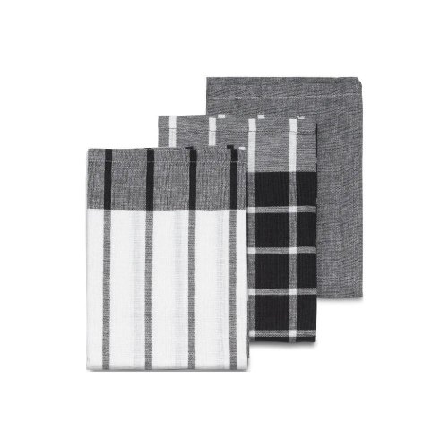 Набір кухонних рушників KELA Pasado, 65х45см, 3шт, чорно-білий (15972)