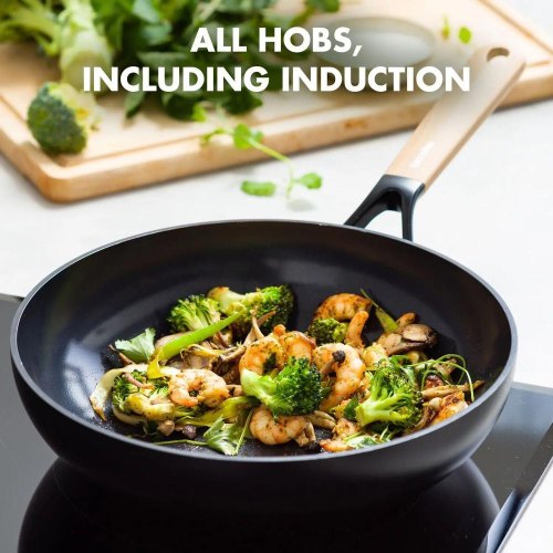 Сковорода ВОК GreenPan Eco Smartshape, 28см, 3.6л, з керамічним покриттям (CC006448-001)