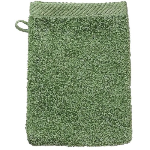 Рушник-рукавичка махрова для обличчя KELA Ladessa, 15х21см, зелений мох (24588)