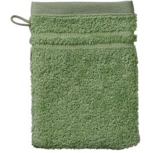 Рушник-рукавичка махрова для обличчя KELA Leonora, 15х21см, зелений мох (24612)