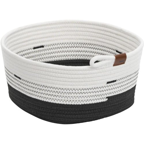 Кошик KELA Hedda, 32х30х17см, біло-чорний (24459)