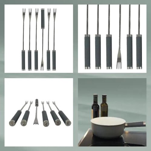 Набір для фондю KELA Lancy, 10 предметів, сірий (16564)