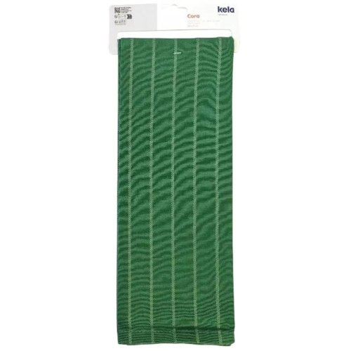 Кухонний рушник KELA Cora, 70x50см, темно-зелений в смужку (12821)