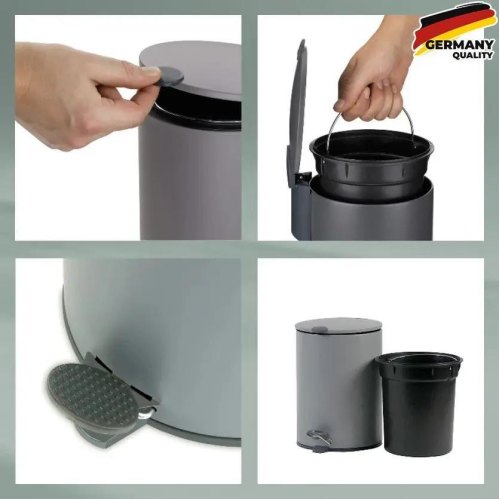 Відро для сміття KELA Mats, 5л, бежеве (23704)