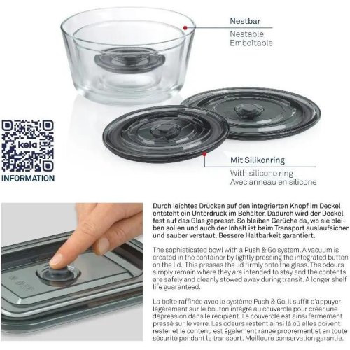 Харчовий контейнер KELA Aurelia, 11.5см, 0.17л, круглий (12639)